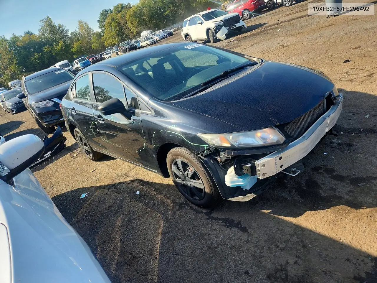 2015 HONDA CIVIC VIN 19XFB2F57FE296492 — фото 4