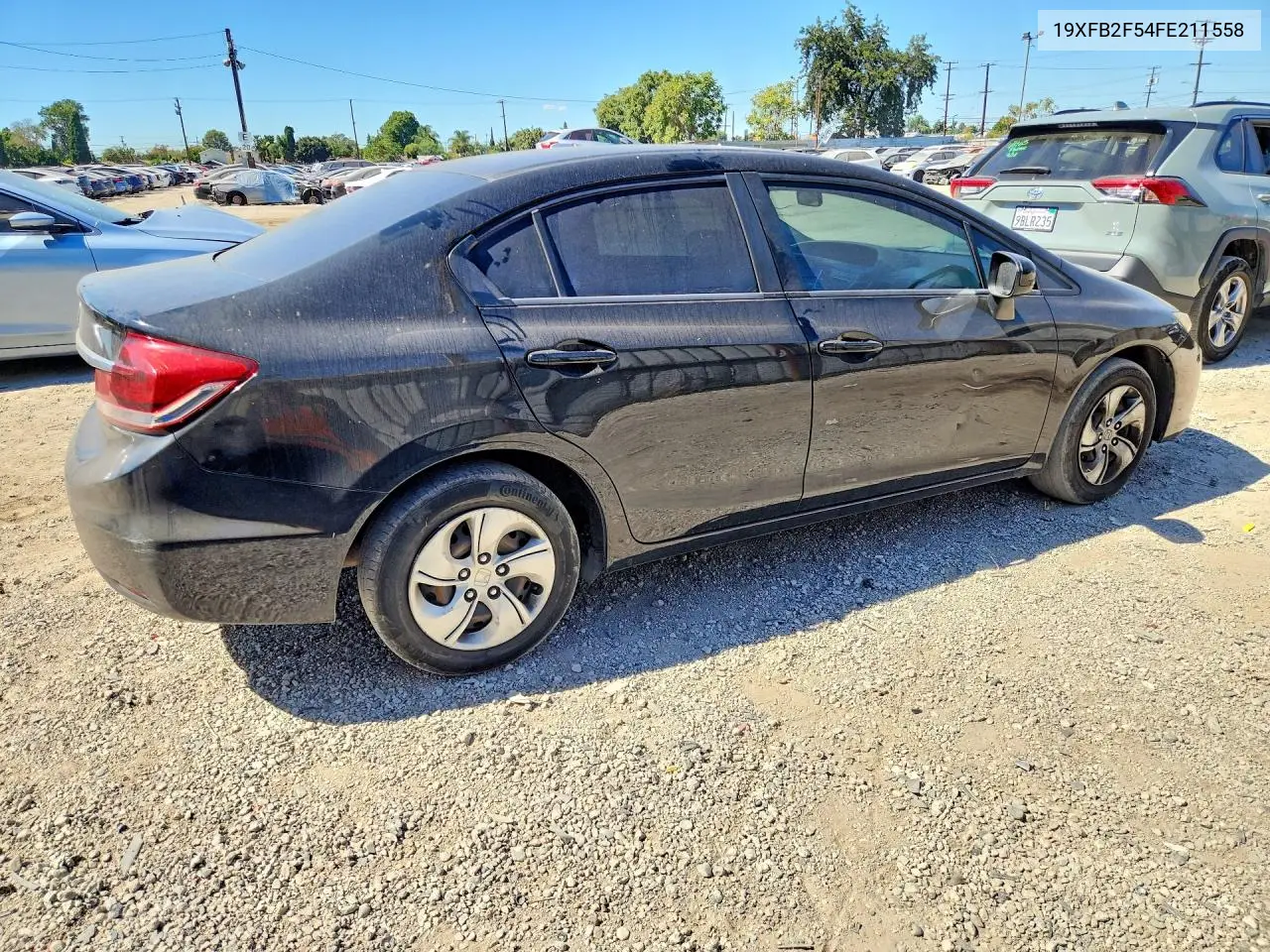 2015 HONDA CIVIC VIN 19XFB2F54FE211558 — фото 3