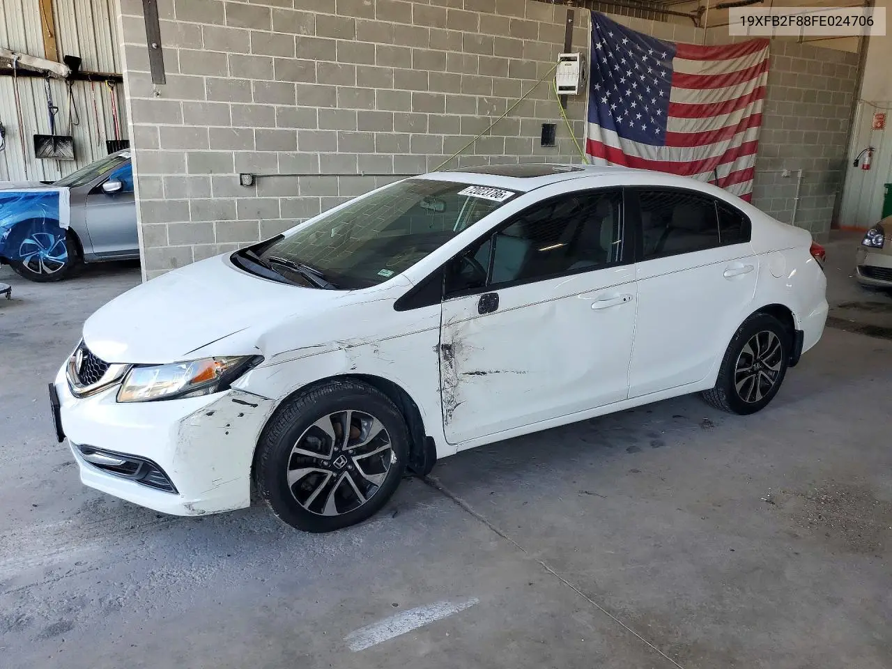 HONDA CIVIC 2015, VIN 19XFB2F88FE024706