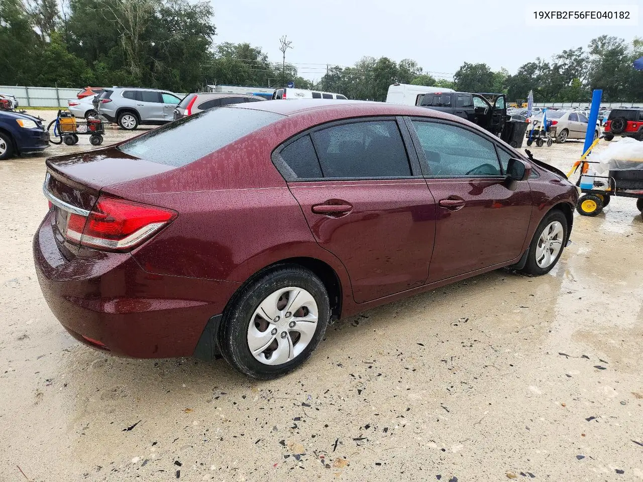2015 HONDA CIVIC VIN 19XFB2F56FE040182 — фото 3