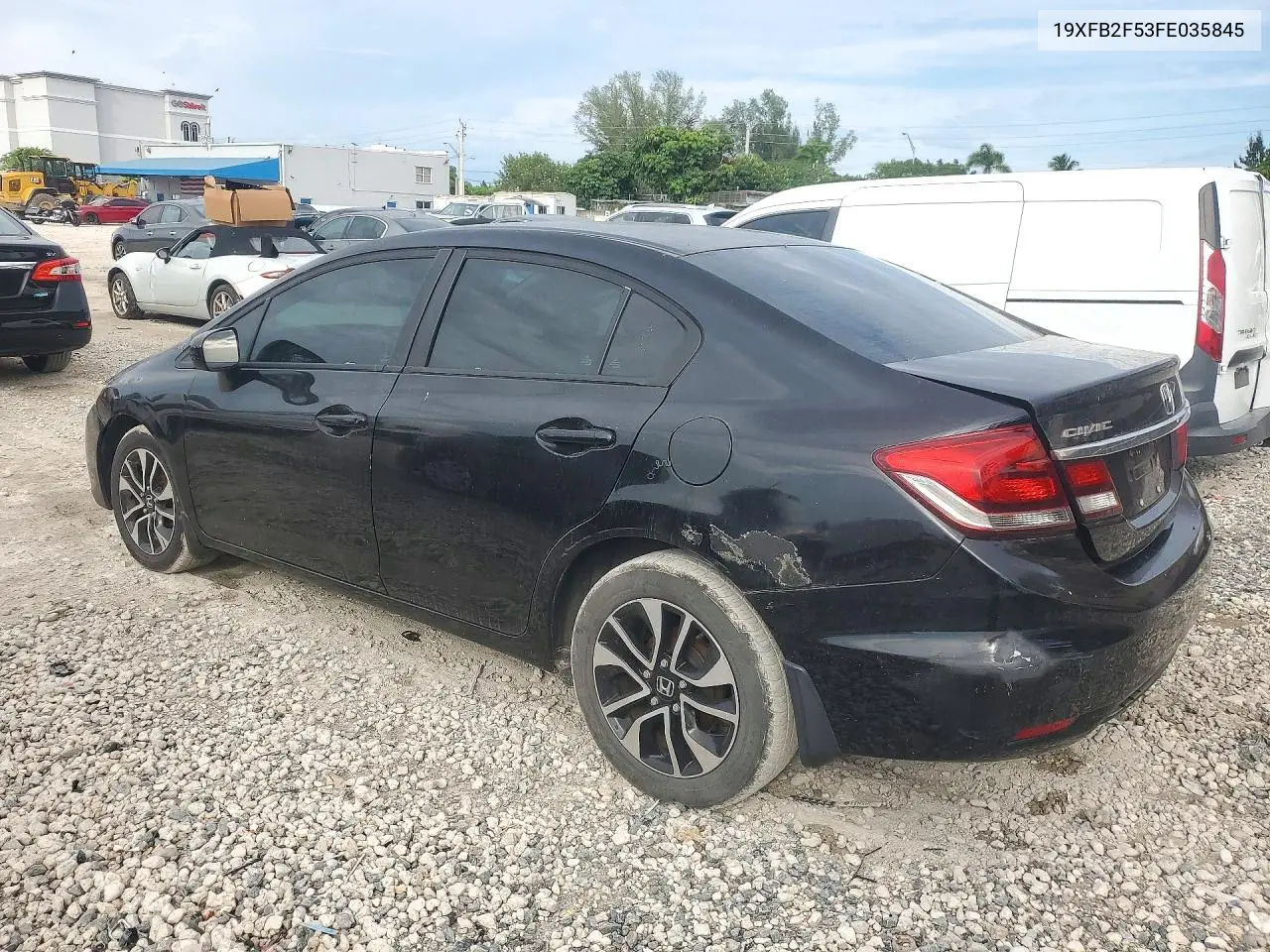 2015 HONDA CIVIC VIN 19XFB2F53FE035845 — фото 2