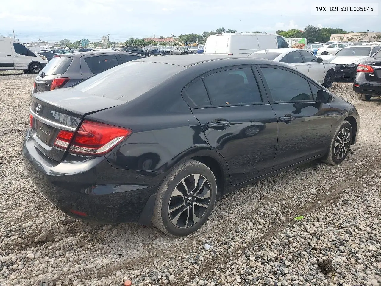 2015 HONDA CIVIC VIN 19XFB2F53FE035845 — фото 3