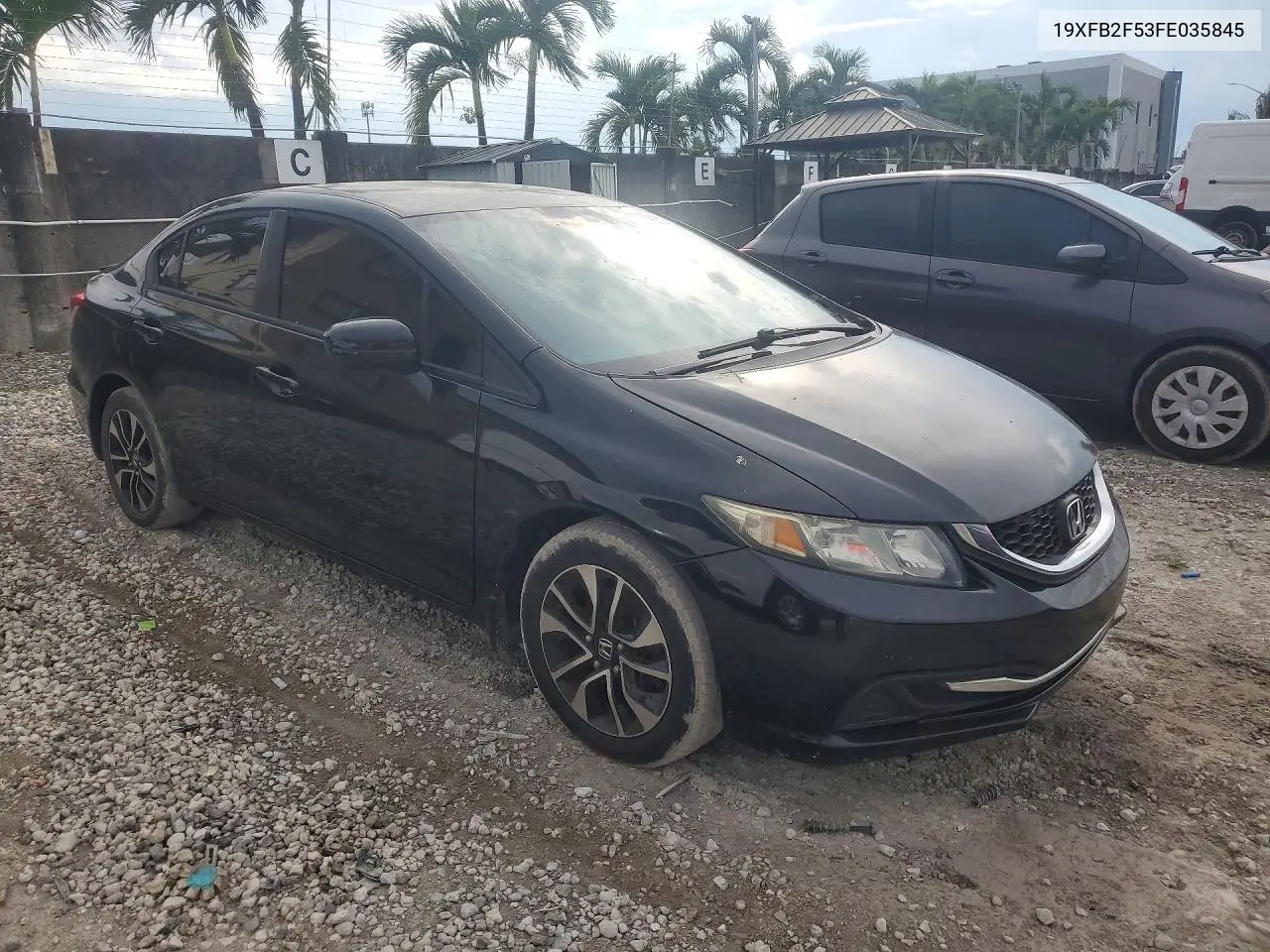 2015 HONDA CIVIC VIN 19XFB2F53FE035845 — фото 4