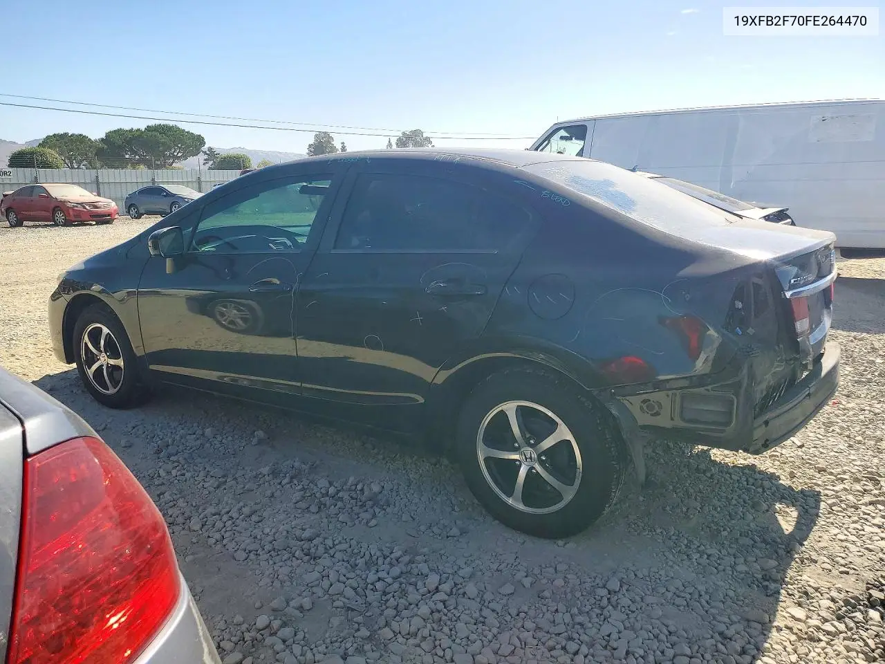 2015 HONDA CIVIC VIN 19XFB2F70FE264470 — фото 2