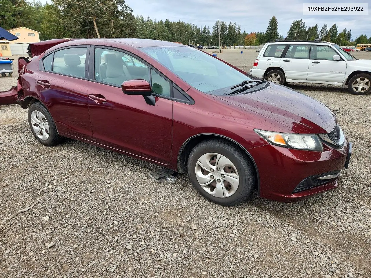 2015 HONDA CIVIC VIN 19XFB2F52FE293922 — фото 4