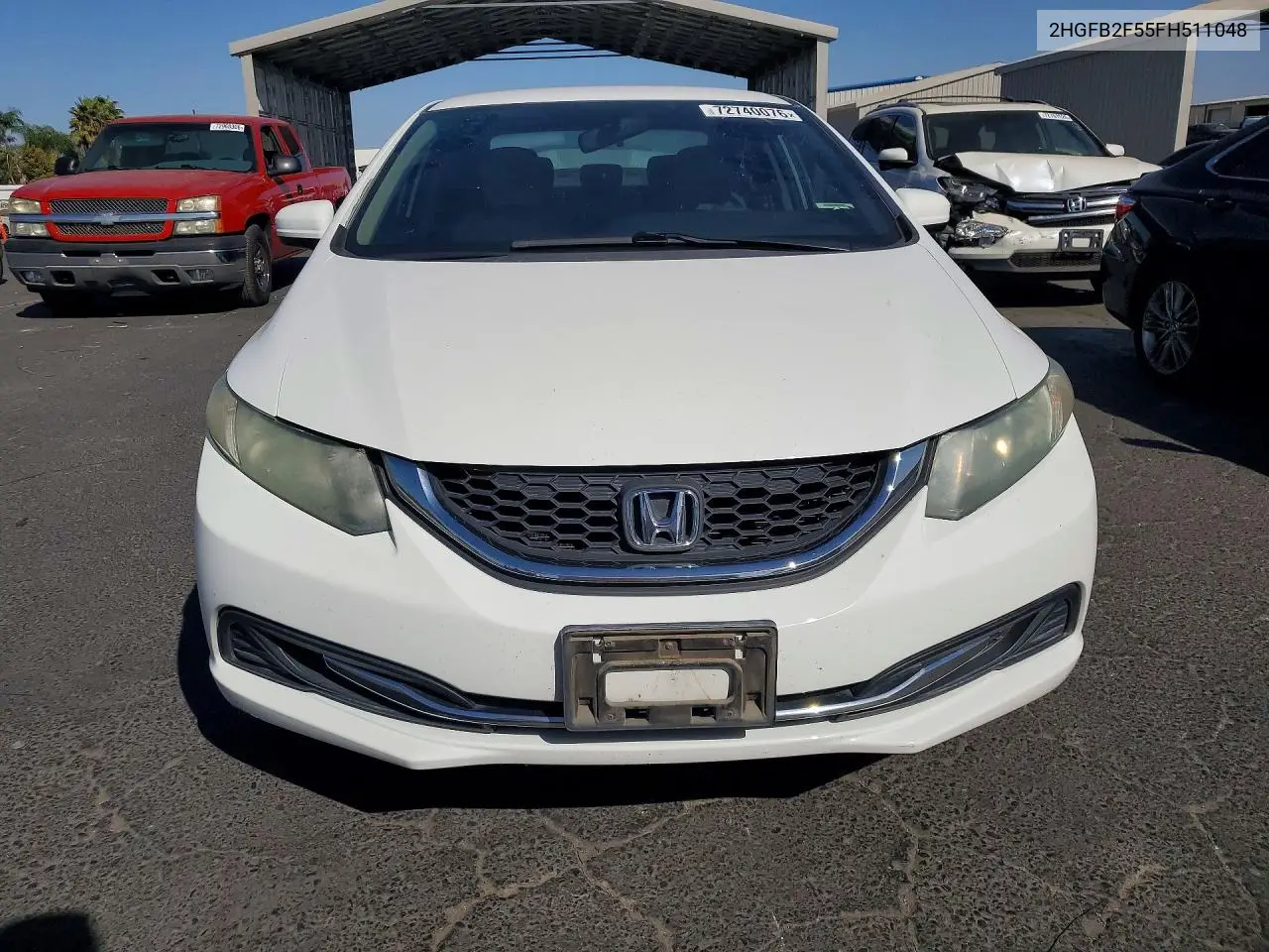 2015 HONDA CIVIC VIN 2HGFB2F55FH511048 — фото 5
