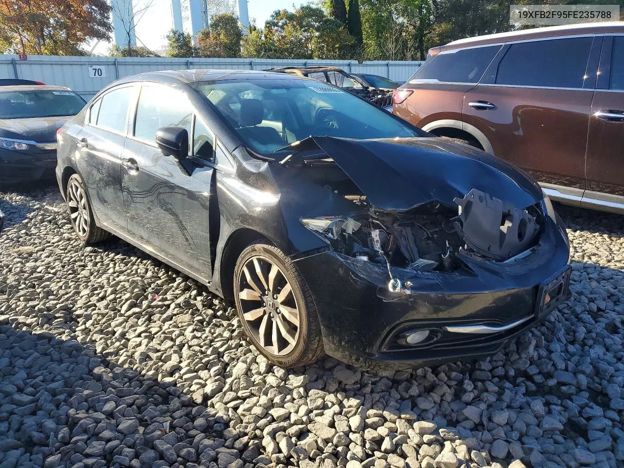 2015 HONDA CIVIC VIN 19XFB2F95FE235788 — фото 4