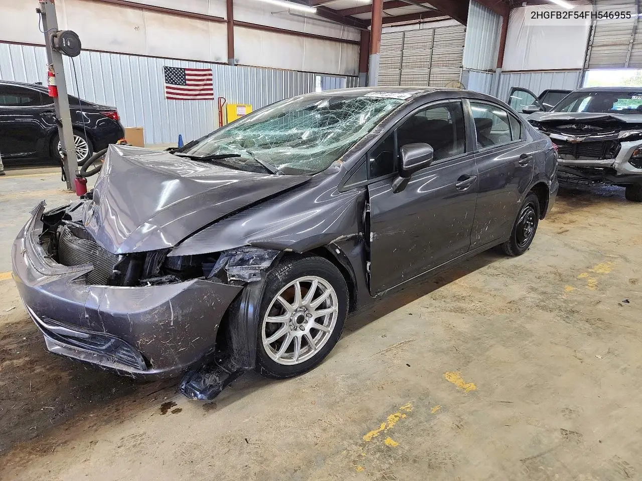 HONDA CIVIC 2015, VIN 2HGFB2F54FH546955