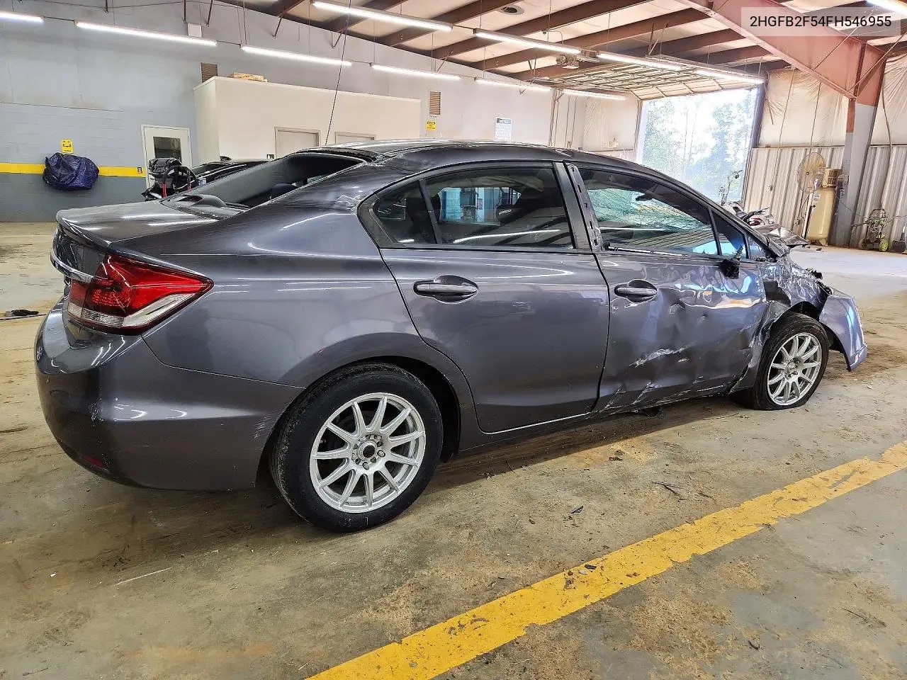2015 HONDA CIVIC VIN 2HGFB2F54FH546955 — фото 3