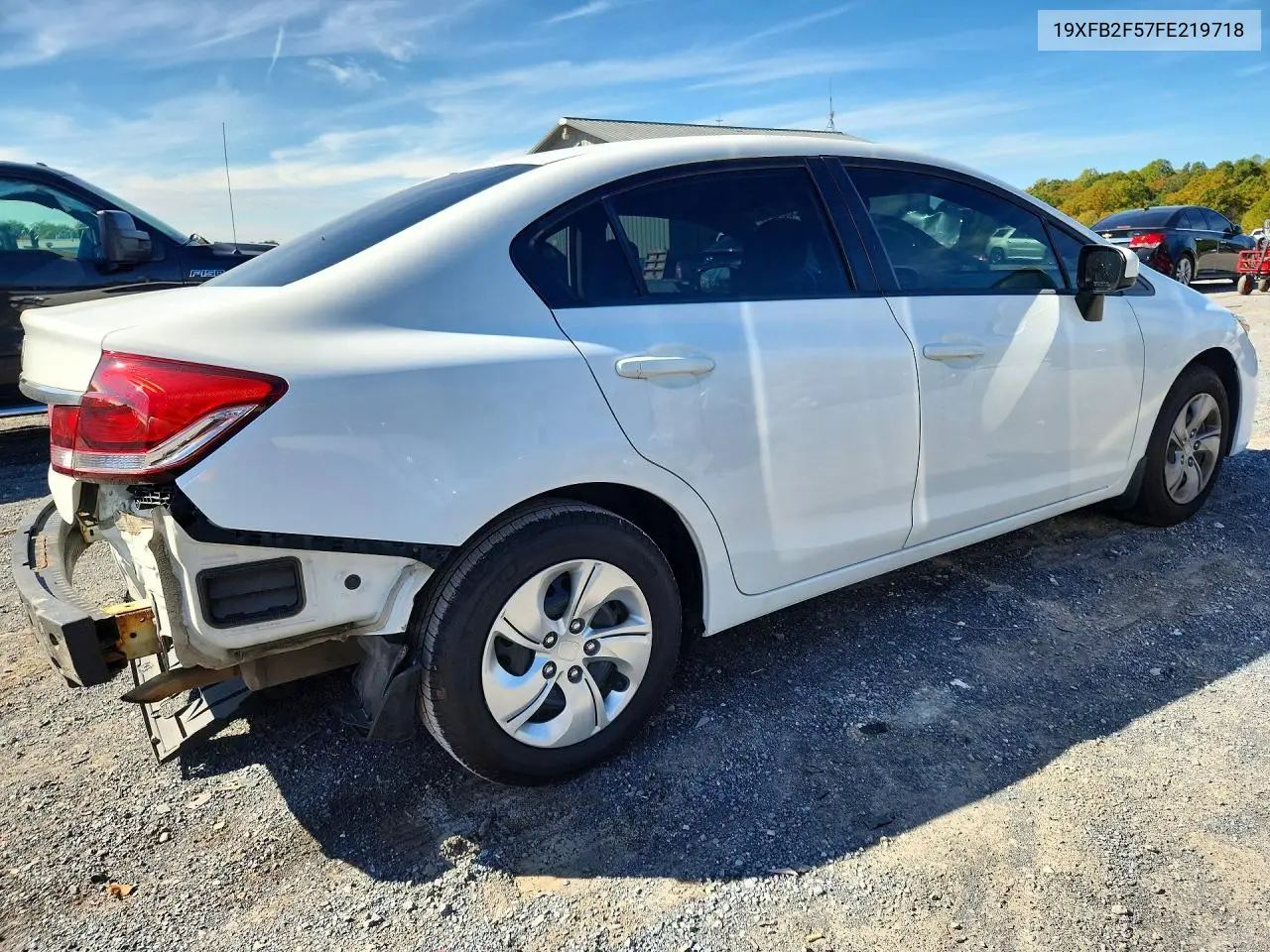 2015 HONDA CIVIC VIN 19XFB2F57FE219718 — фото 2
