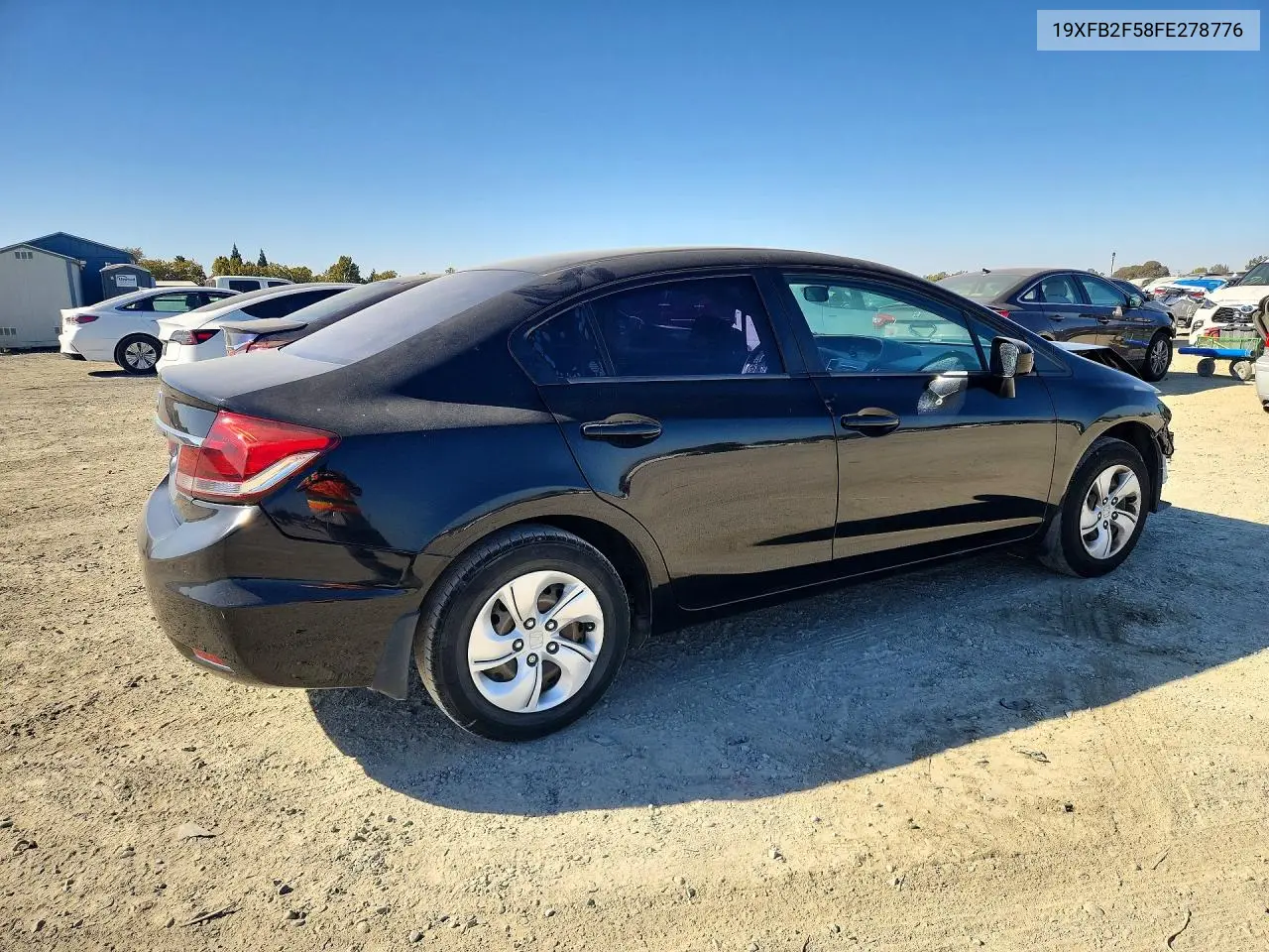 2015 HONDA CIVIC VIN 19XFB2F58FE278776 — фото 3