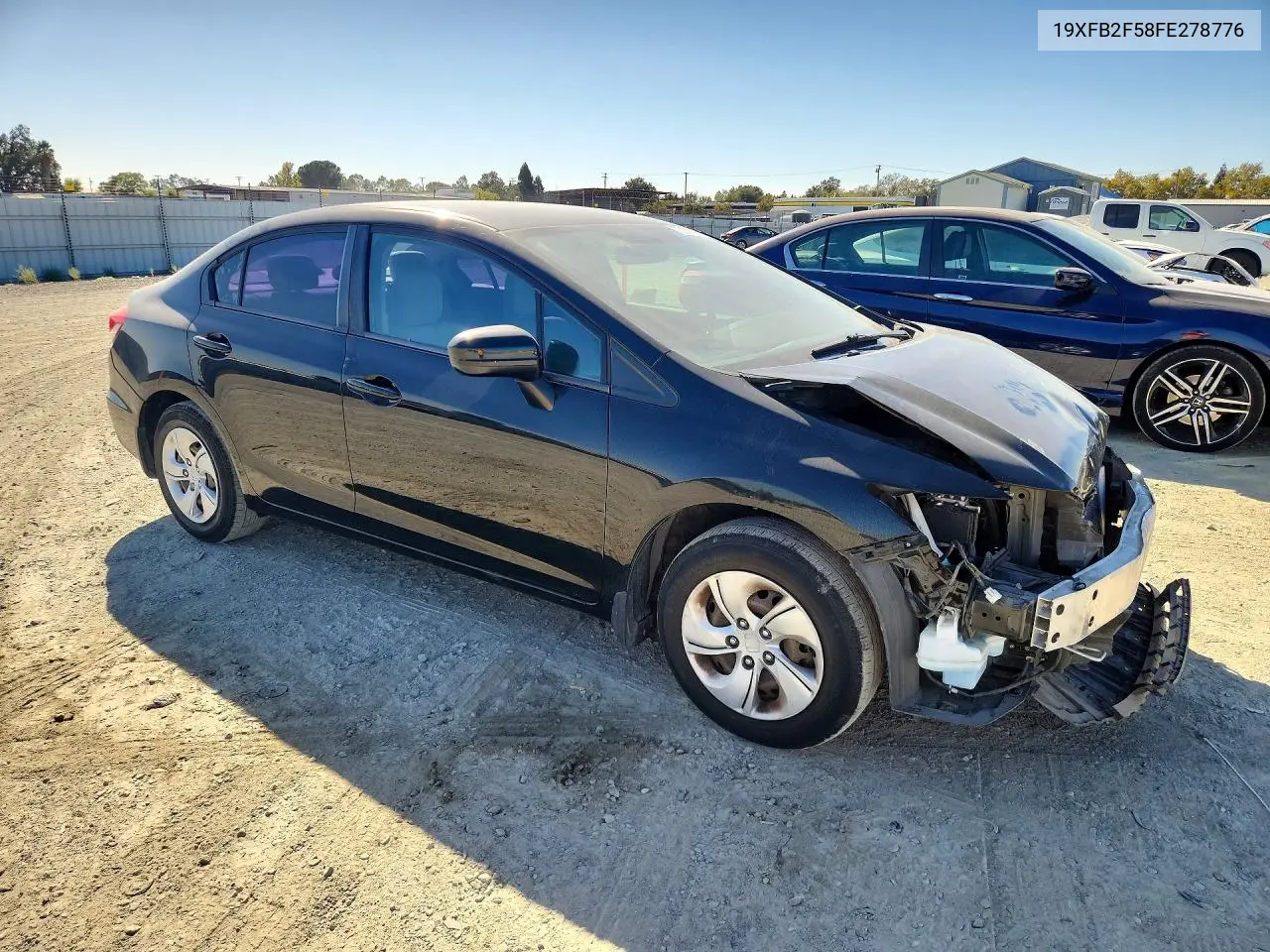 2015 HONDA CIVIC VIN 19XFB2F58FE278776 — фото 4