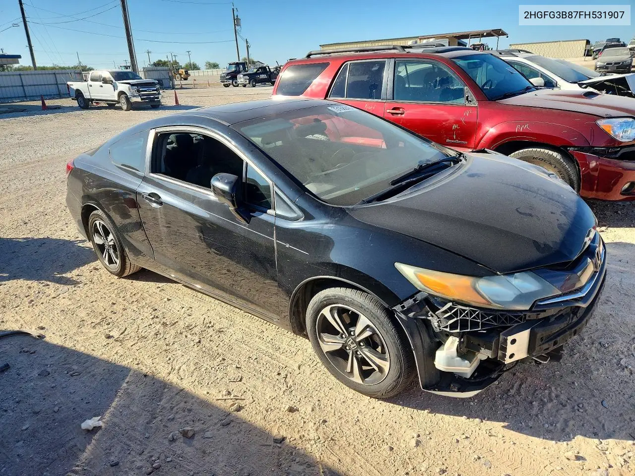 2015 HONDA CIVIC VIN 2HGFG3B87FH531907 — фото 4
