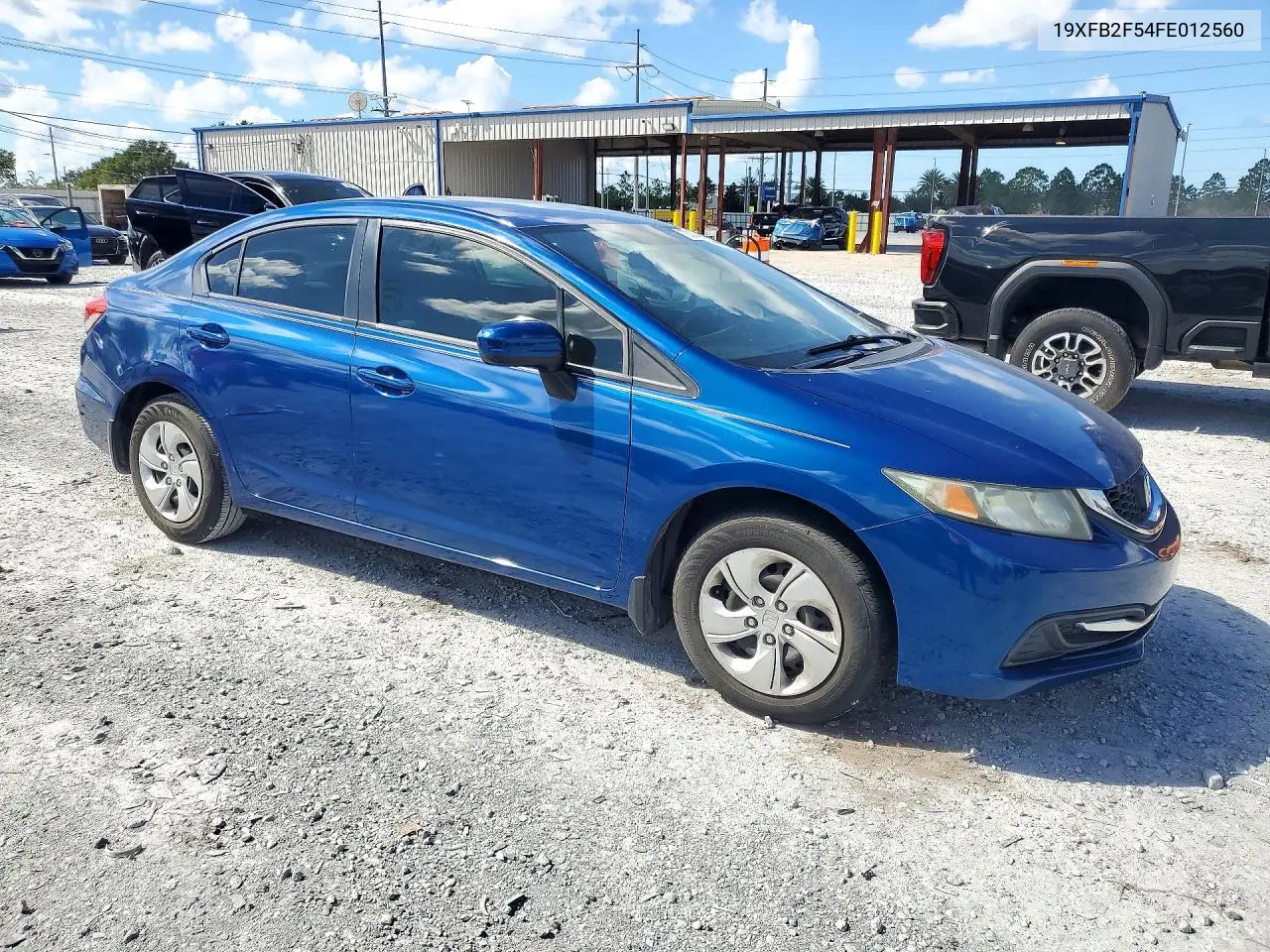 2015 HONDA CIVIC VIN 19XFB2F54FE012560 — фото 4