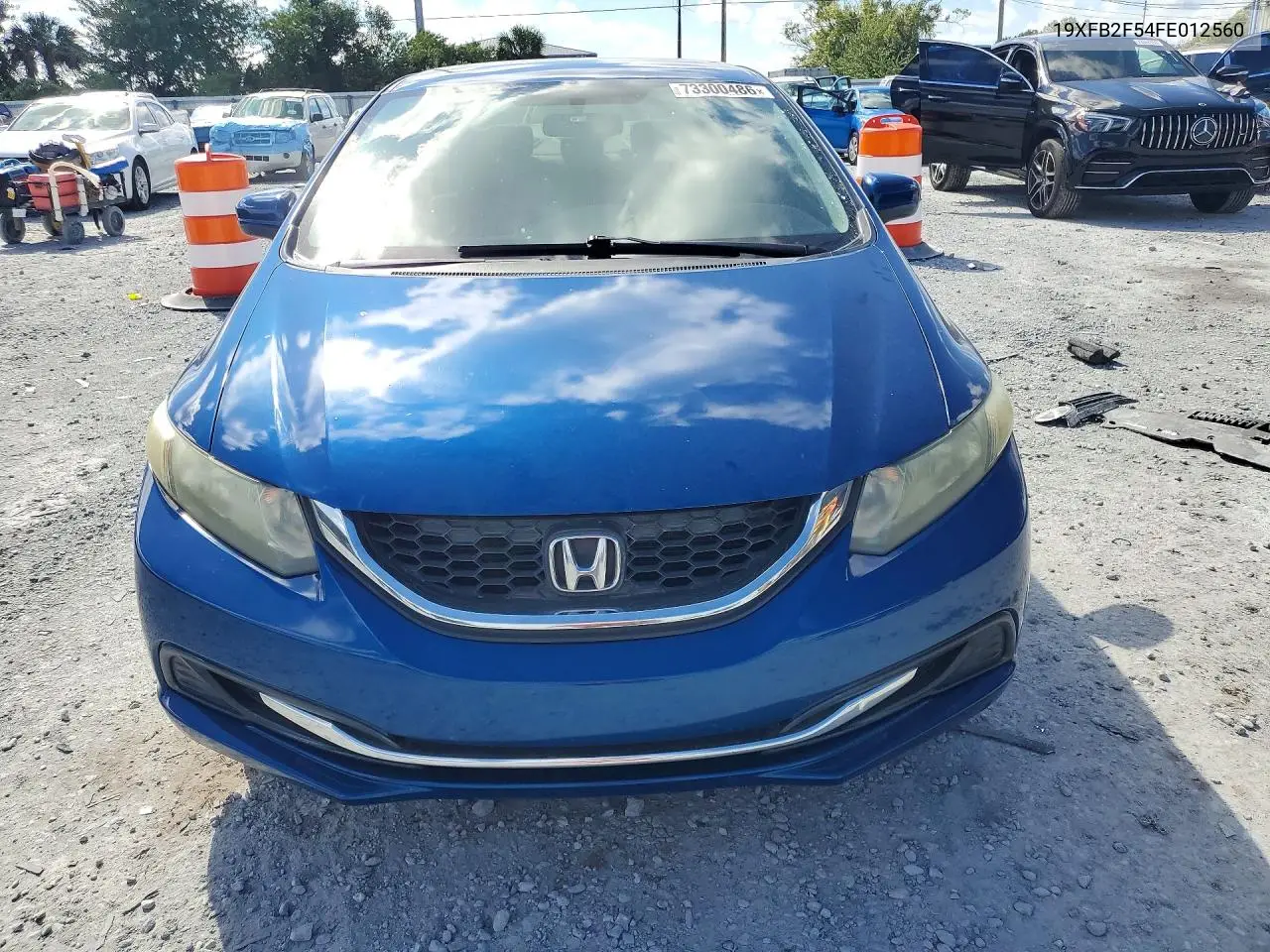 2015 HONDA CIVIC VIN 19XFB2F54FE012560 — фото 5