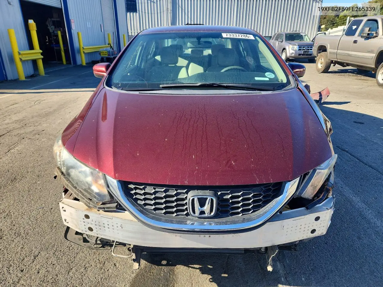 2015 HONDA CIVIC VIN 19XFB2F59FE265339 — фото 5