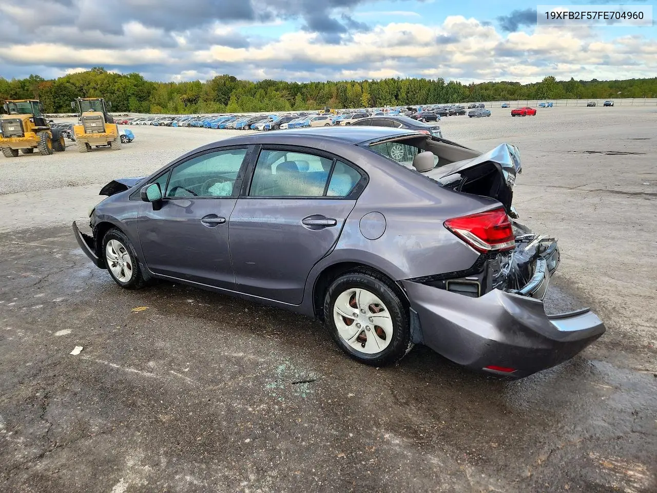 2015 HONDA CIVIC VIN 19XFB2F57FE704960 — фото 2