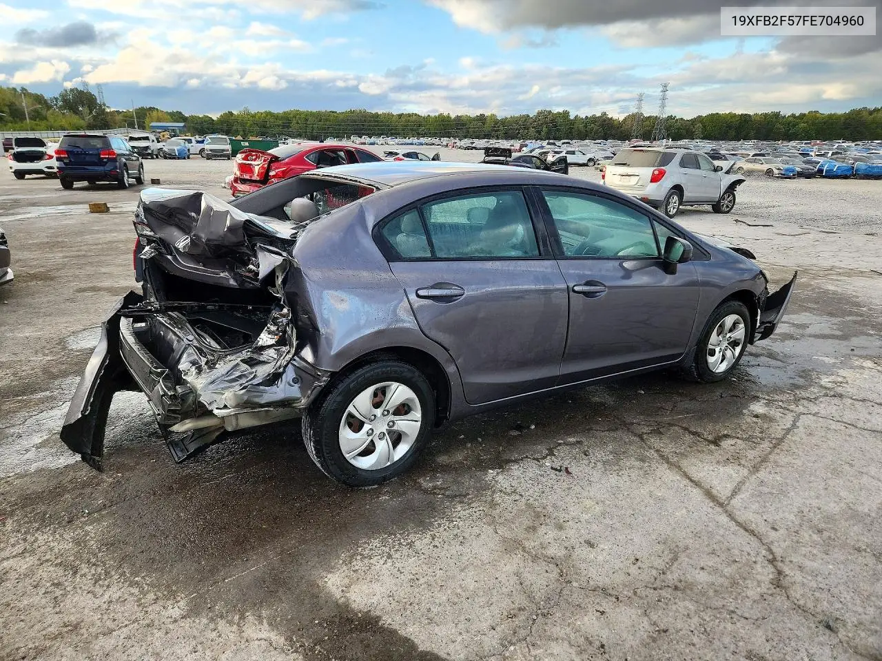 2015 HONDA CIVIC VIN 19XFB2F57FE704960 — фото 3