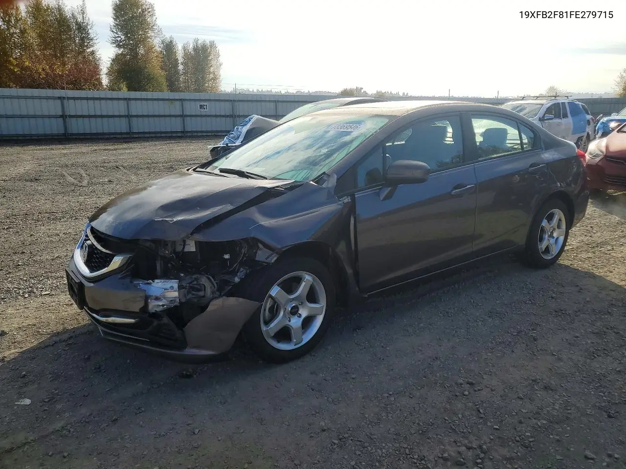 HONDA CIVIC 2015, VIN 19XFB2F81FE279715