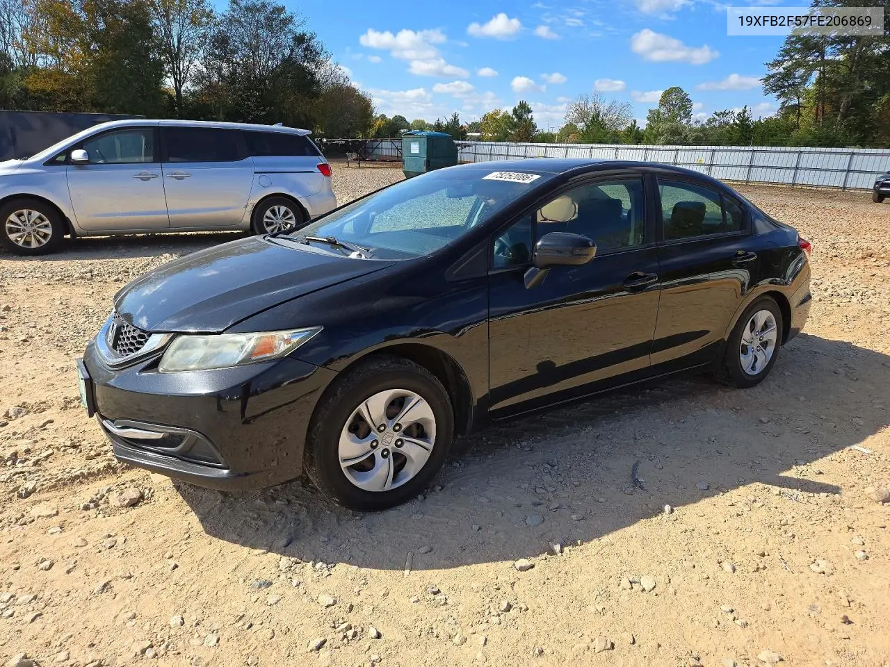 HONDA CIVIC 2015, VIN 19XFB2F57FE206869