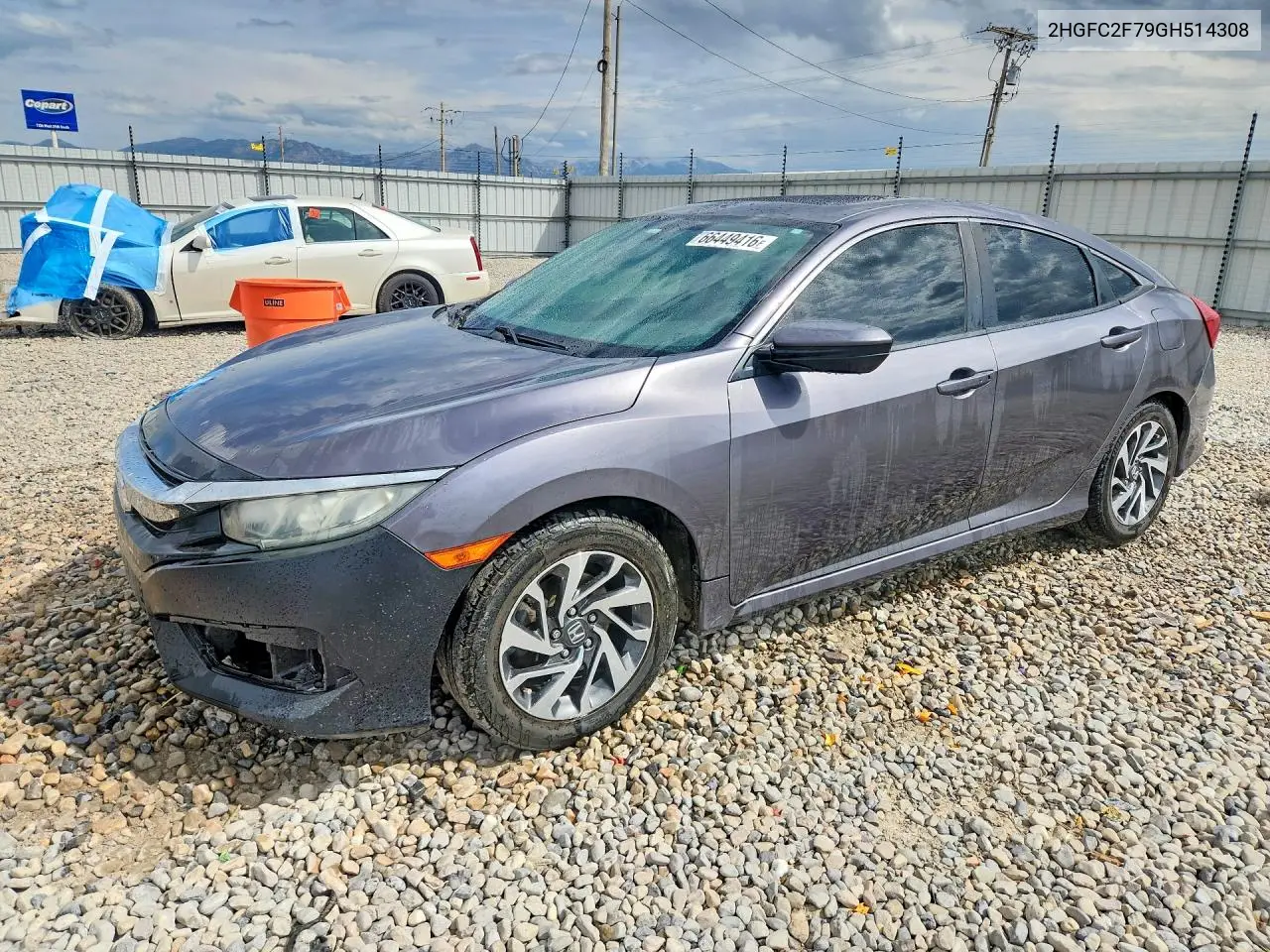 HONDA CIVIC 2016, VIN 2HGFC2F79GH514308