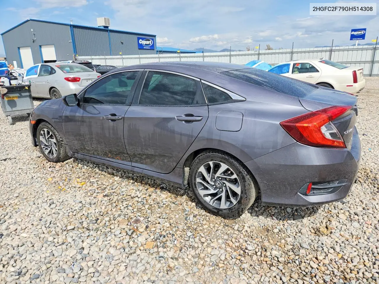 2016 HONDA CIVIC VIN 2HGFC2F79GH514308 — фото 2