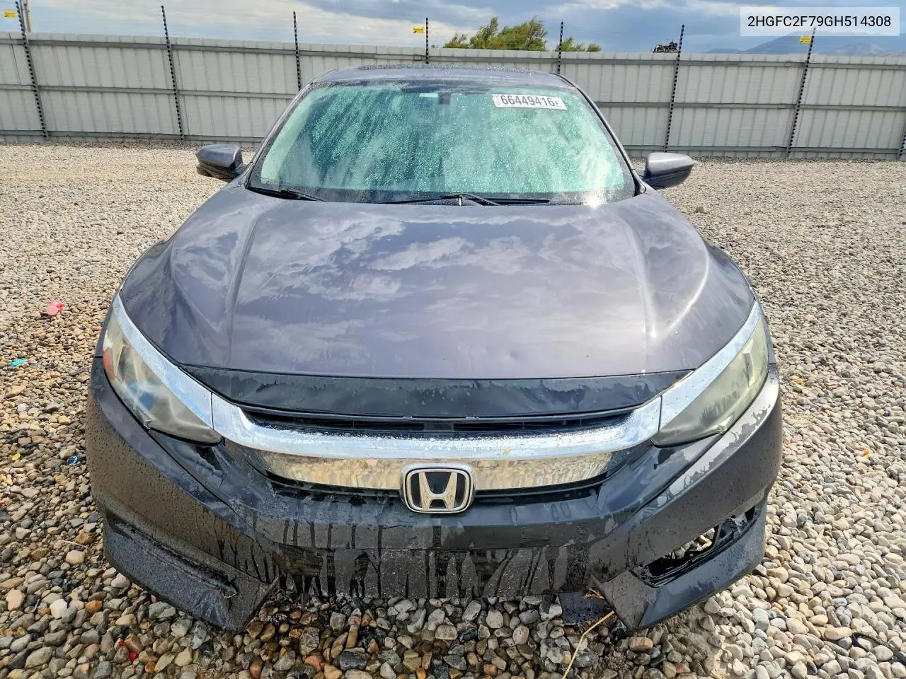 2016 HONDA CIVIC VIN 2HGFC2F79GH514308 — фото 5