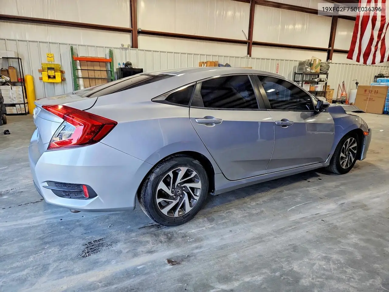 2016 HONDA CIVIC VIN 19XFC2F75GE036396 — фото 2