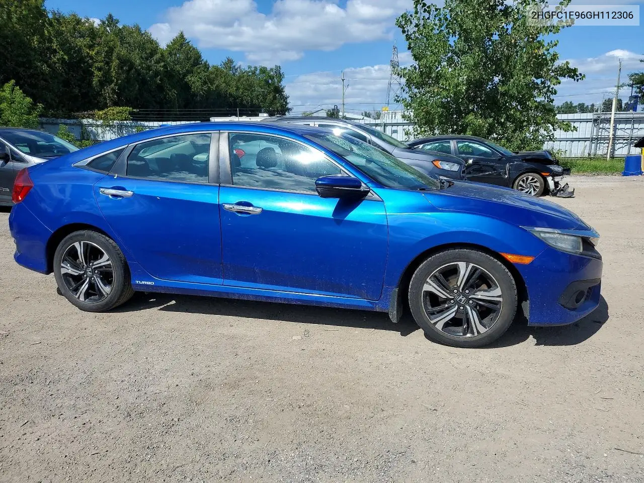 2016 HONDA CIVIC VIN 2HGFC1F96GH112306 — фото 4