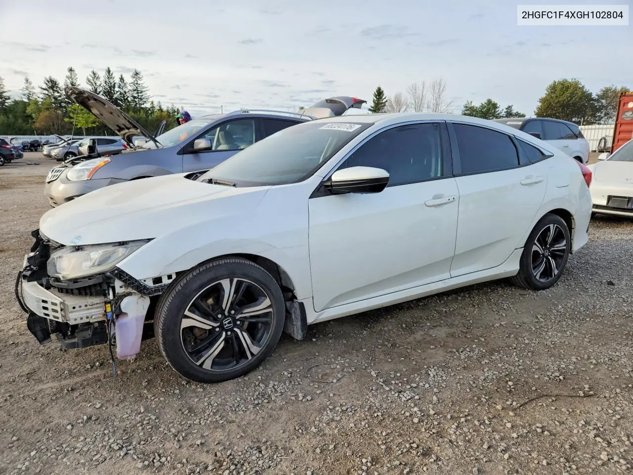 HONDA CIVIC 2016, VIN 2HGFC1F4XGH102804