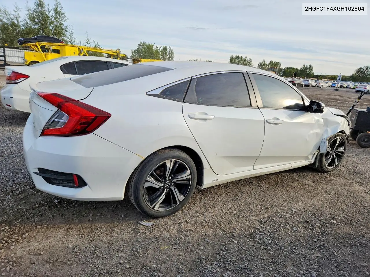 2016 HONDA CIVIC VIN 2HGFC1F4XGH102804 — фото 3