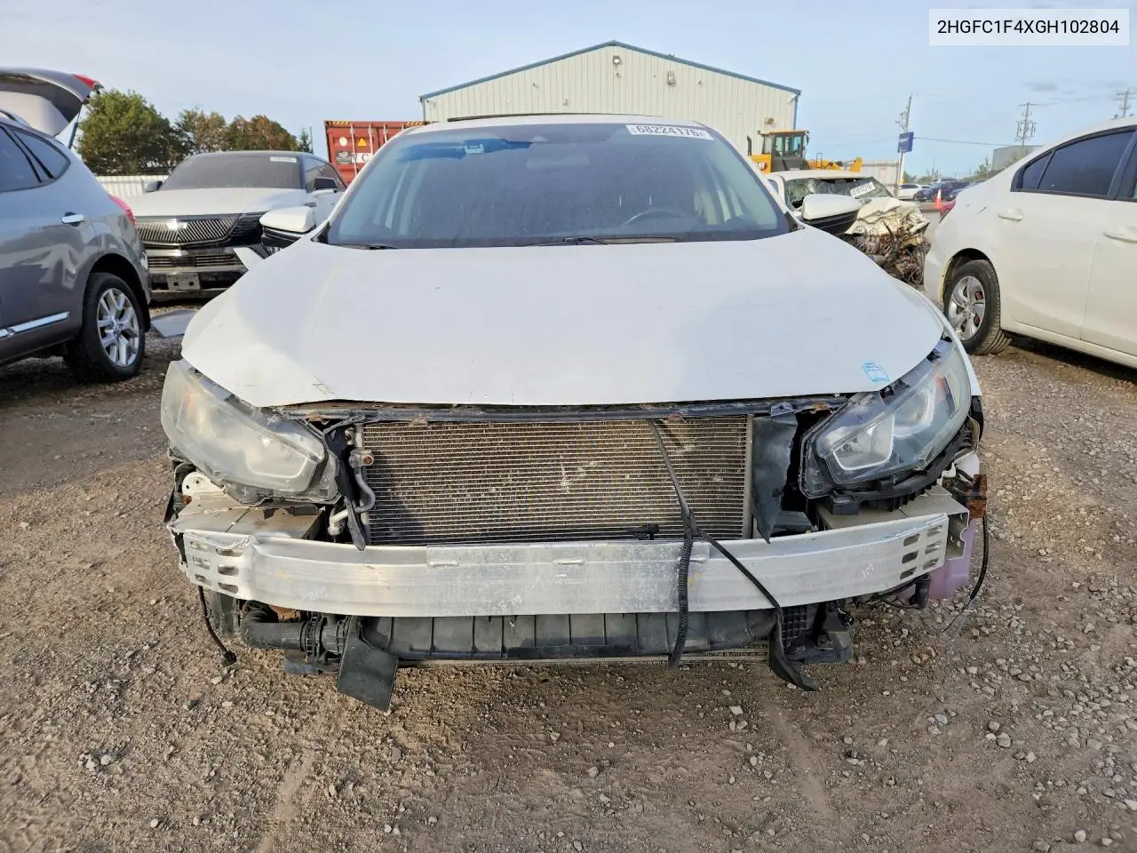 2016 HONDA CIVIC VIN 2HGFC1F4XGH102804 — фото 5