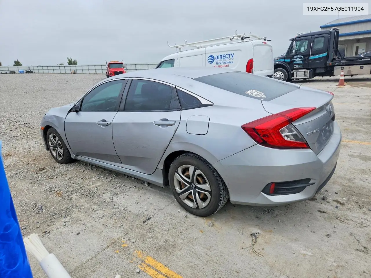 2016 HONDA CIVIC VIN 19XFC2F57GE011904 — фото 2