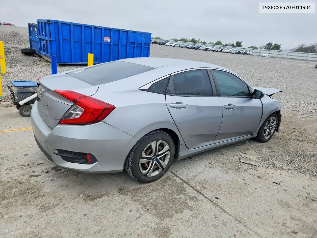 2016 HONDA CIVIC VIN 19XFC2F57GE011904 — фото 3