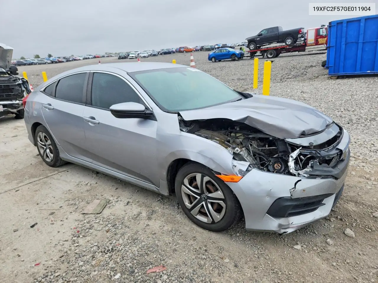 2016 HONDA CIVIC VIN 19XFC2F57GE011904 — фото 4