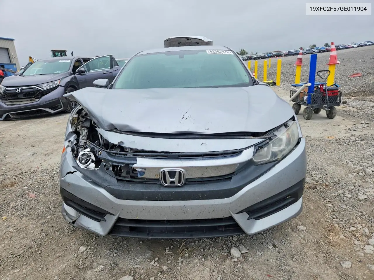 2016 HONDA CIVIC VIN 19XFC2F57GE011904 — фото 5