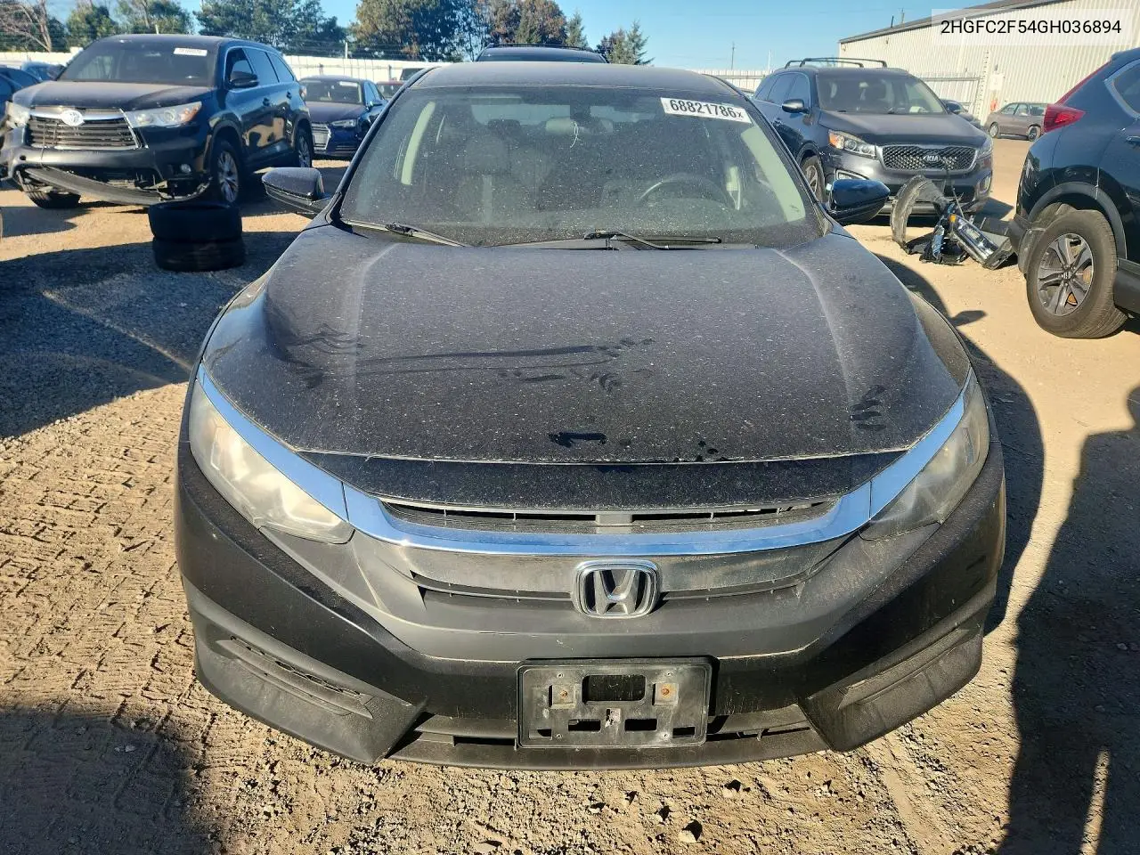 2016 HONDA CIVIC VIN 2HGFC2F54GH036894 — фото 5