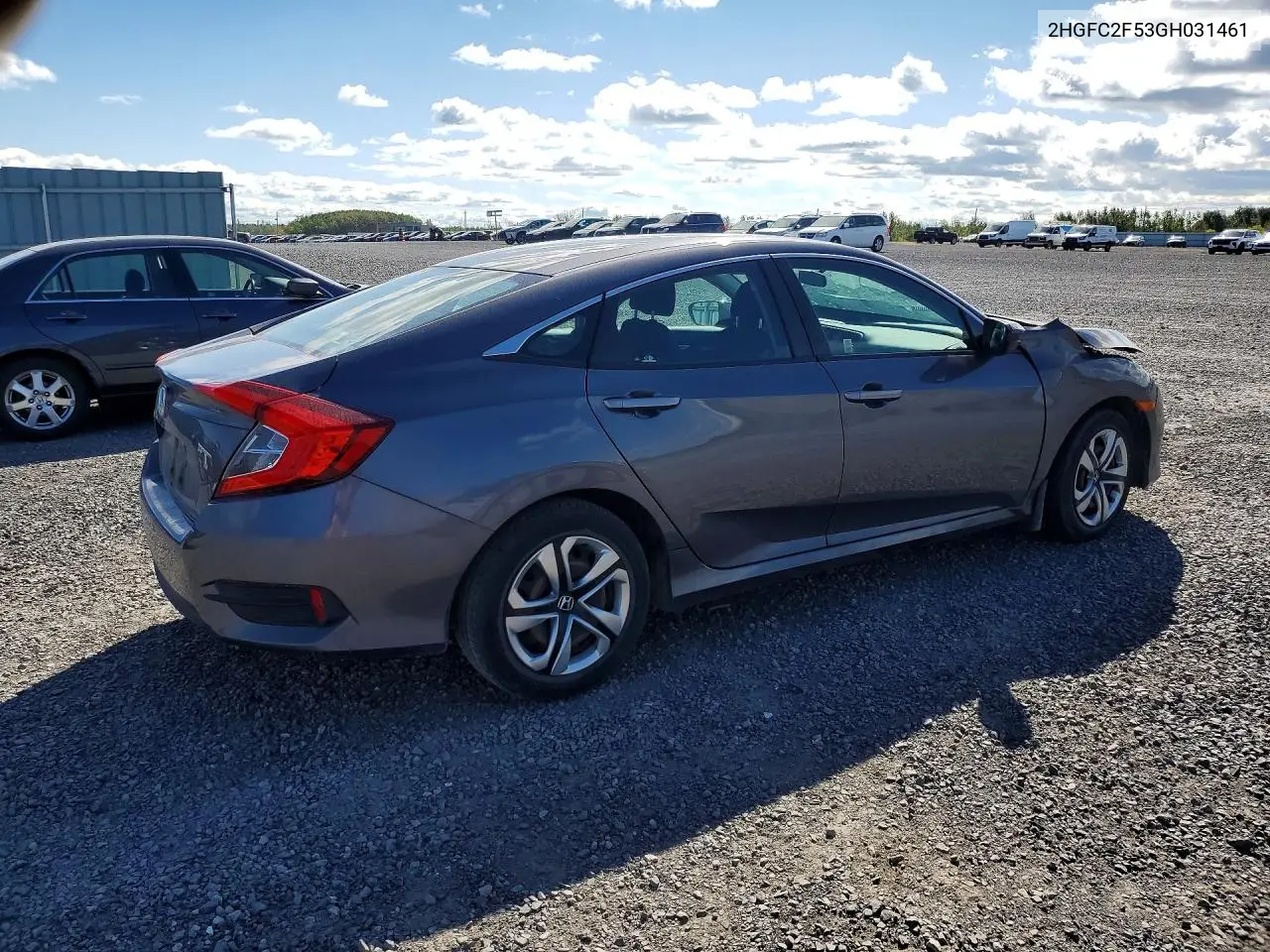 2016 HONDA CIVIC VIN 2HGFC2F53GH031461 — фото 3