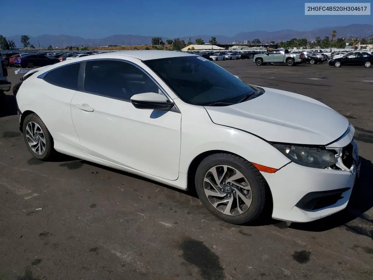 2016 HONDA CIVIC VIN 2HGFC4B52GH304617 — фото 4