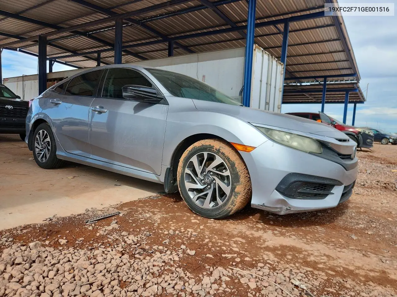 2016 HONDA CIVIC VIN 19XFC2F71GE001516 — фото 4