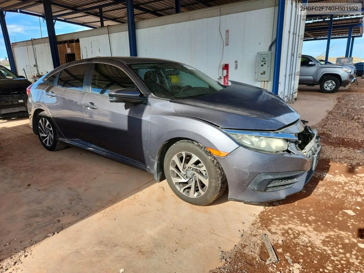 HONDA CIVIC 2016, VIN 2HGFC2F74GH501952