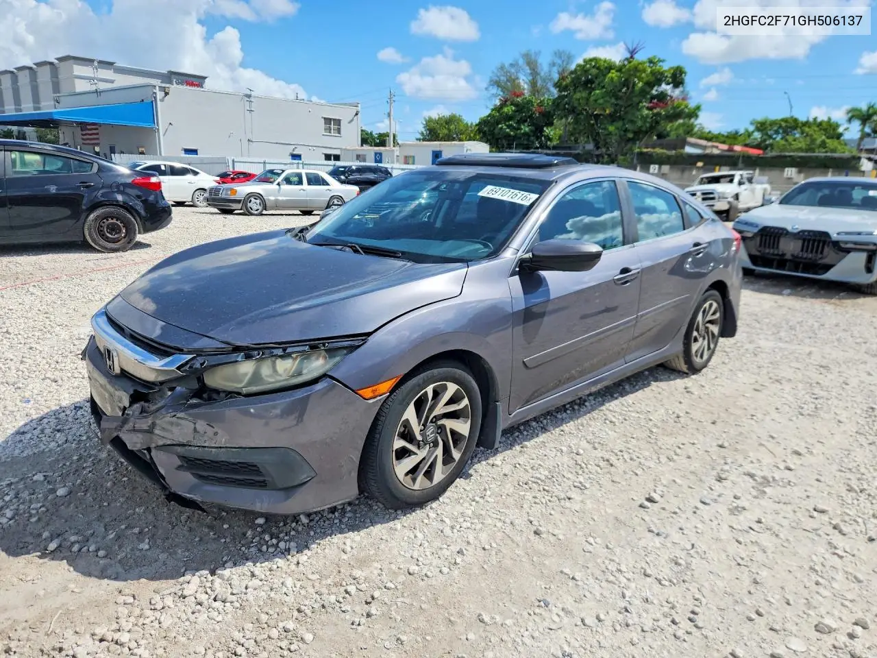 HONDA CIVIC 2016, VIN 2HGFC2F71GH506137