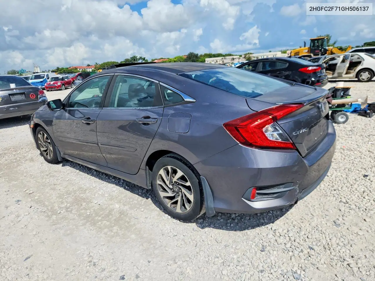 2016 HONDA CIVIC VIN 2HGFC2F71GH506137 — фото 2
