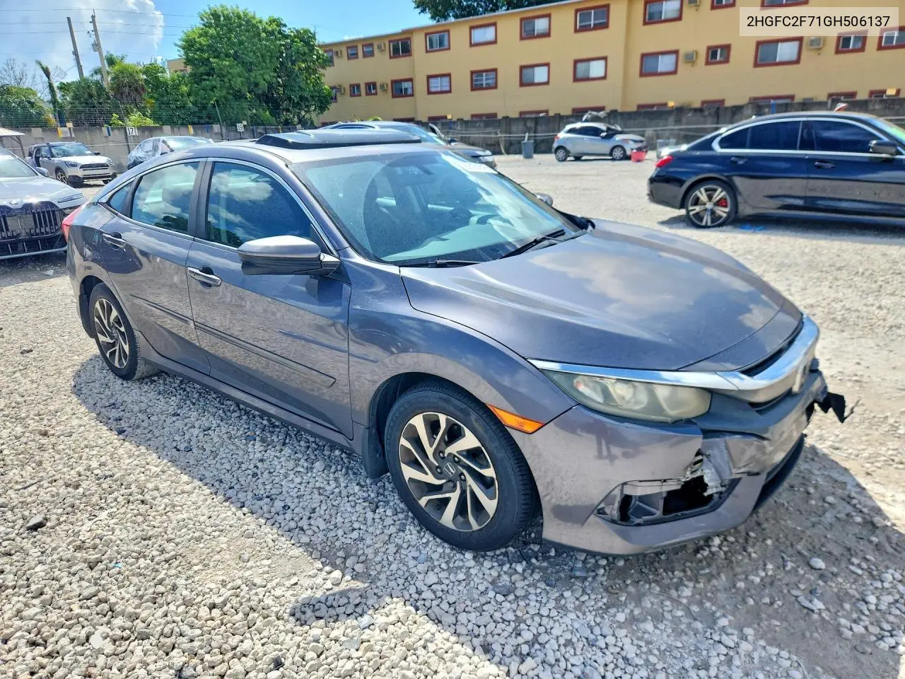 2016 HONDA CIVIC VIN 2HGFC2F71GH506137 — фото 4