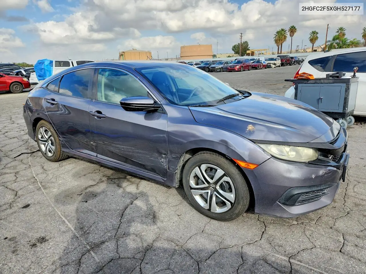 2016 HONDA CIVIC VIN 2HGFC2F5XGH527177 — фото 4