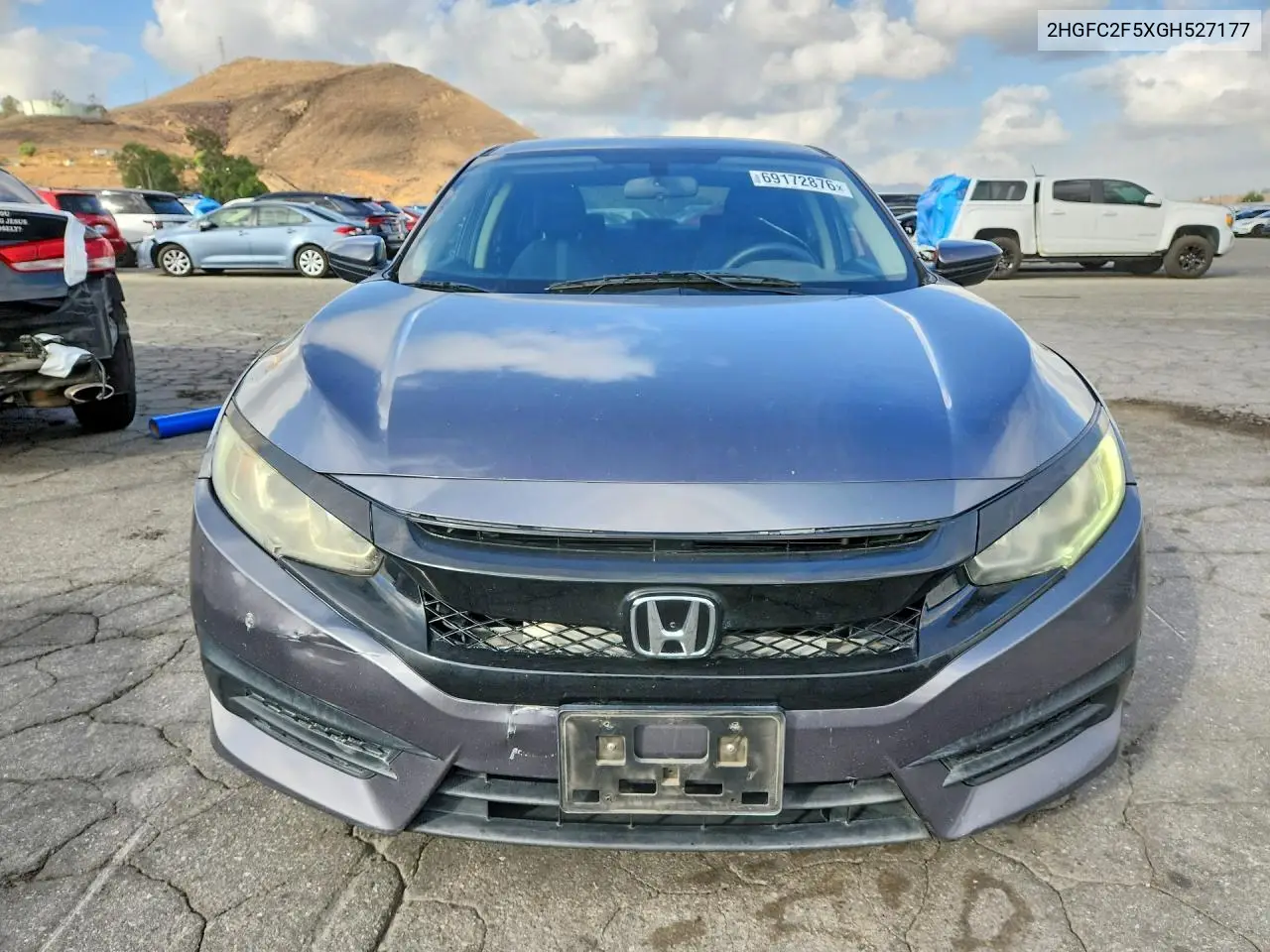 2016 HONDA CIVIC VIN 2HGFC2F5XGH527177 — фото 5