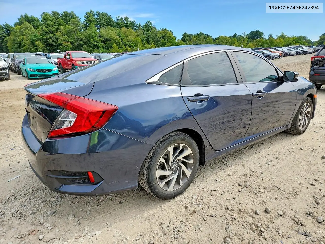 2016 HONDA CIVIC VIN 19XFC2F74GE247394 — фото 3