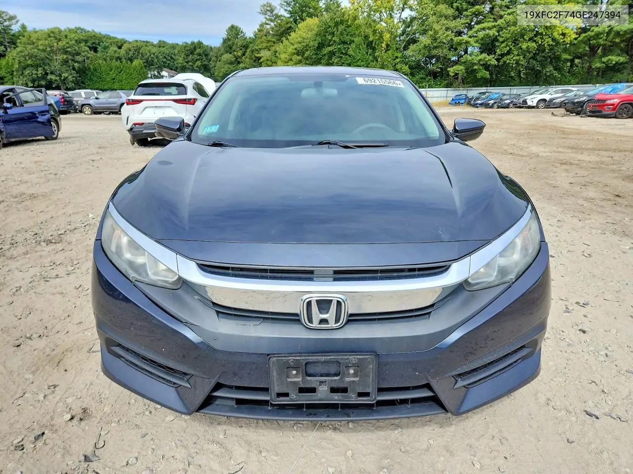 2016 HONDA CIVIC VIN 19XFC2F74GE247394 — фото 5