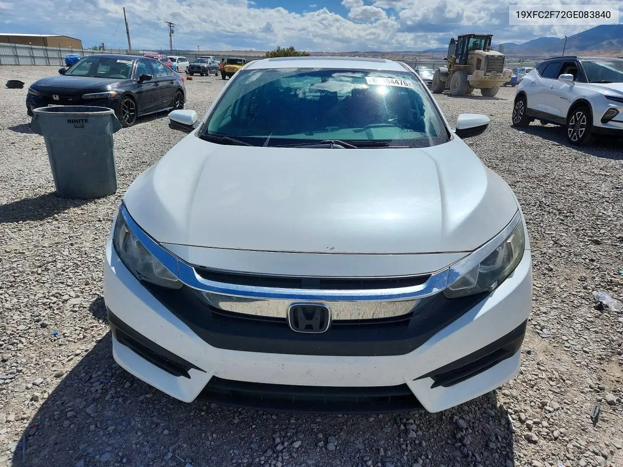 2016 HONDA CIVIC VIN 19XFC2F72GE083840 — фото 5
