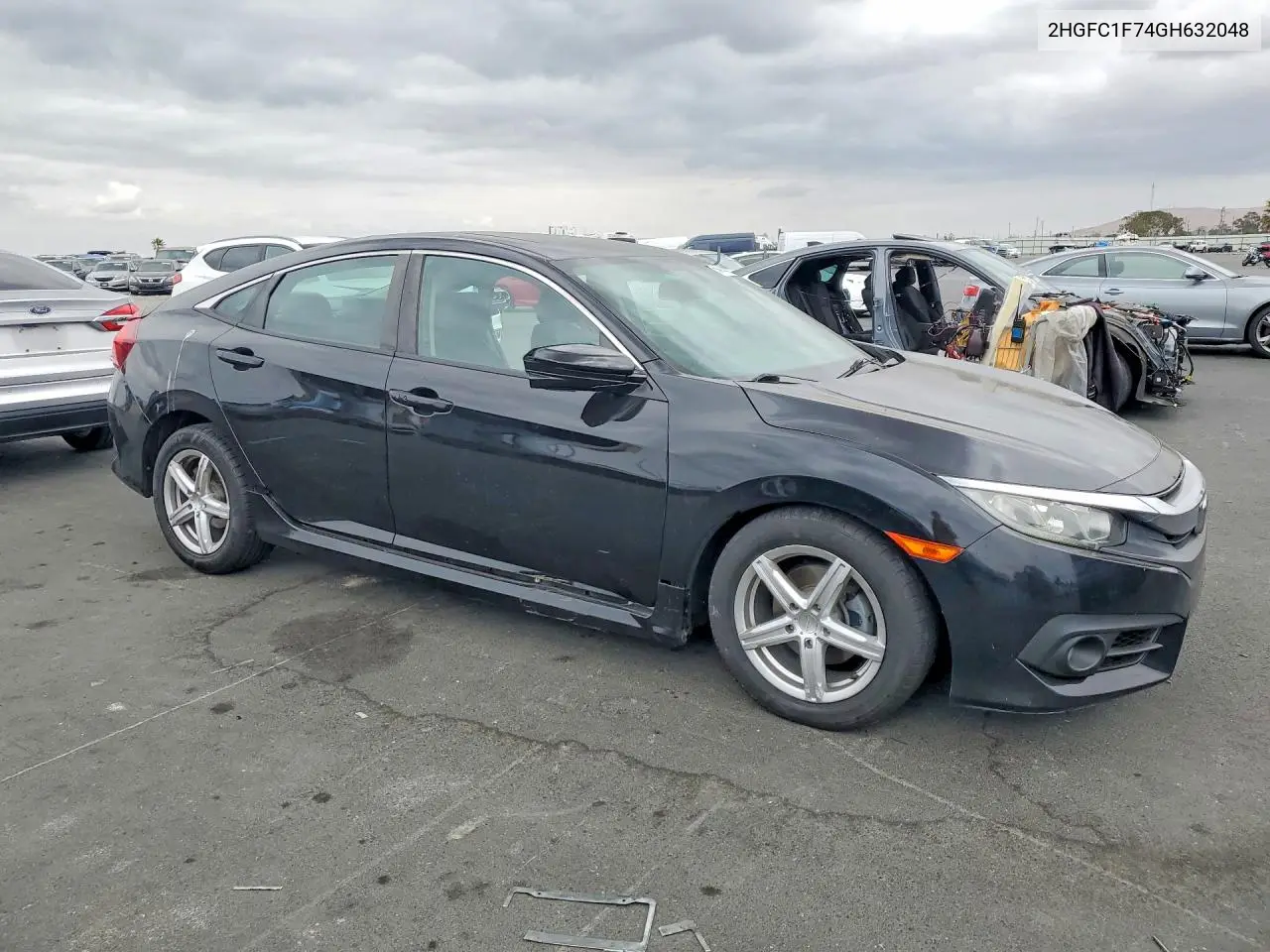 2016 HONDA CIVIC VIN 2HGFC1F74GH632048 — фото 4